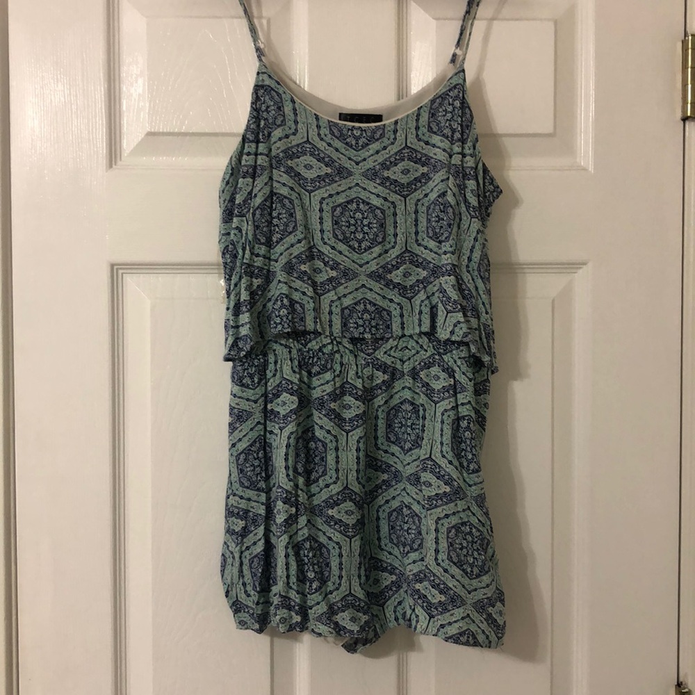 Blue and Teal Romper